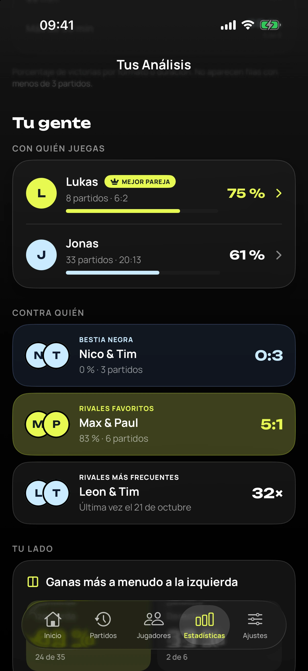 iPhone con compañeros y rivales